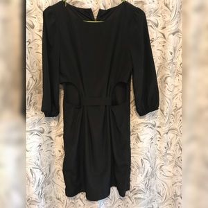Black material girl dress
